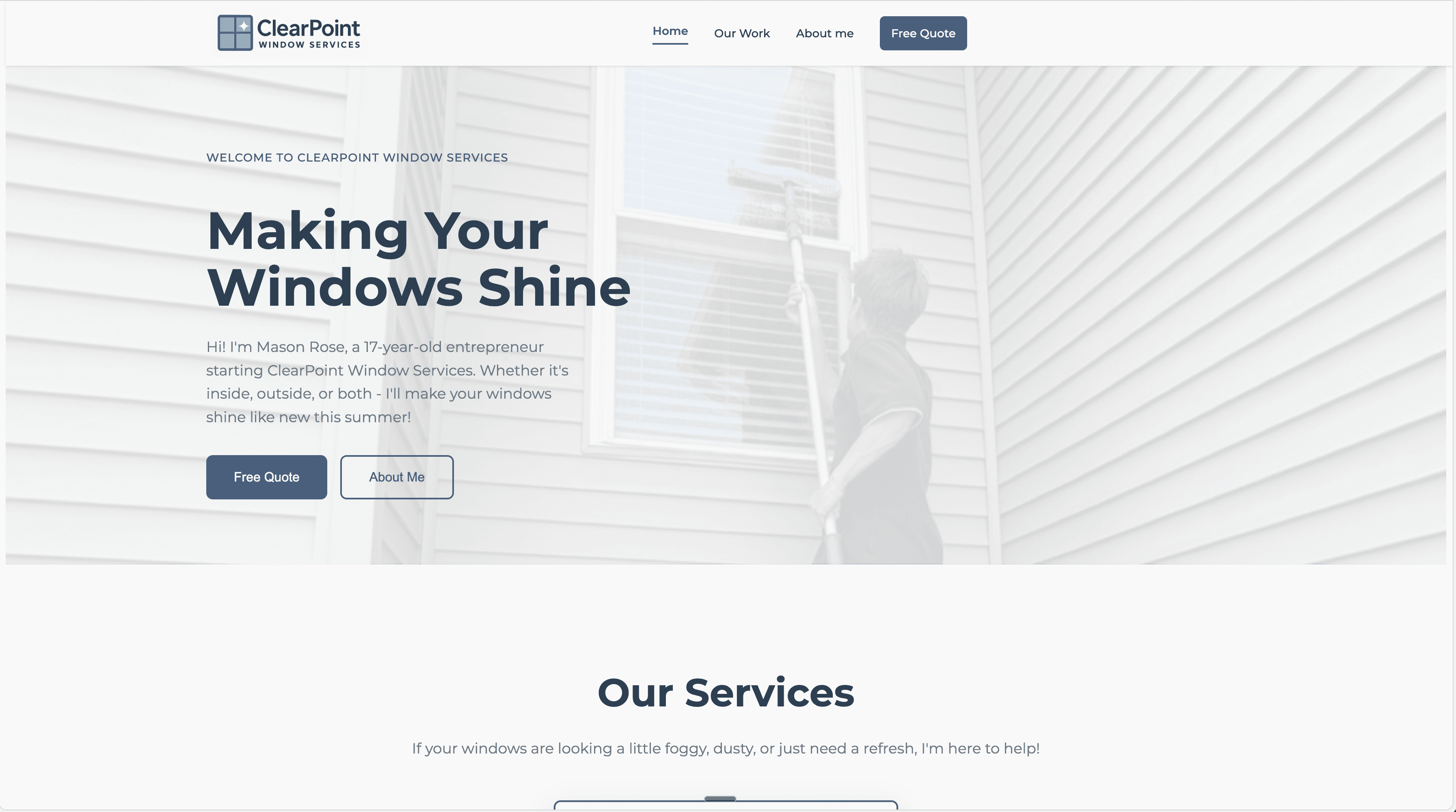 ClearPoint Window Services